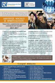 Înscrieri toamnă masterat teologie - asistență socială: 12 locuri disponibile