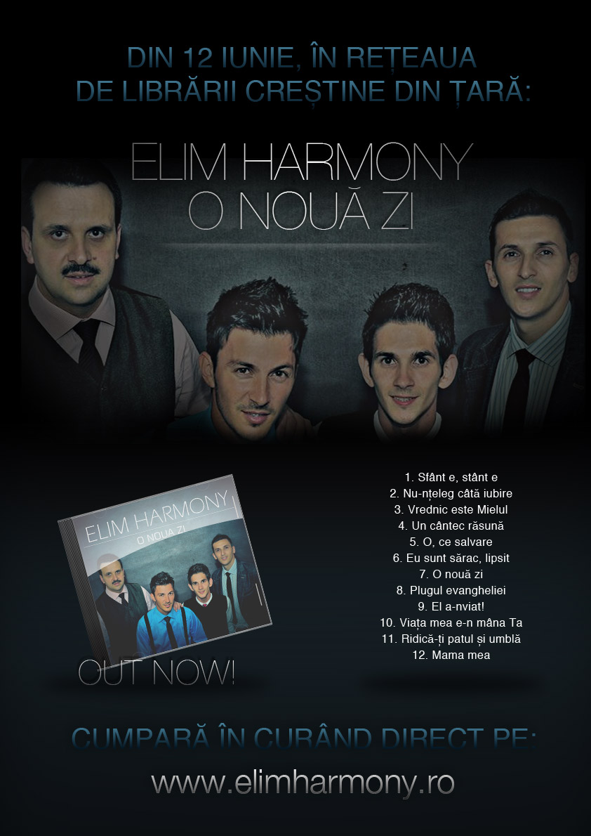 Elim Harmony a debutat cu albumul "O NOUA ZI!"